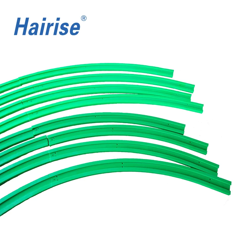 Тип механической обработки Hairise пластиковые конвейерные цепи скользящие направляющие изогнутые
