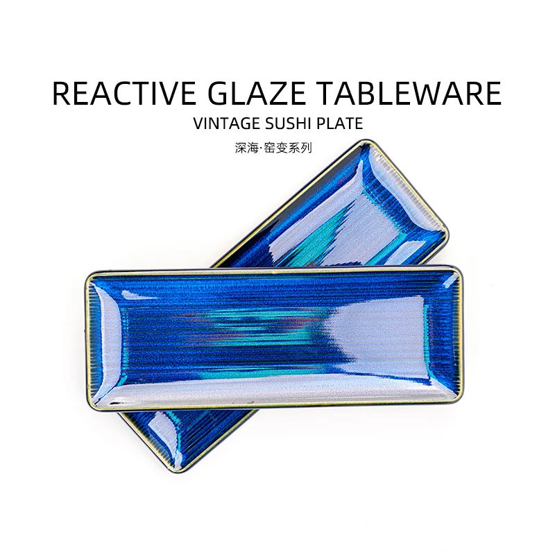 Japanese tableware sushi plate sets stoneware sushi dish  restaurant and hotel crockery