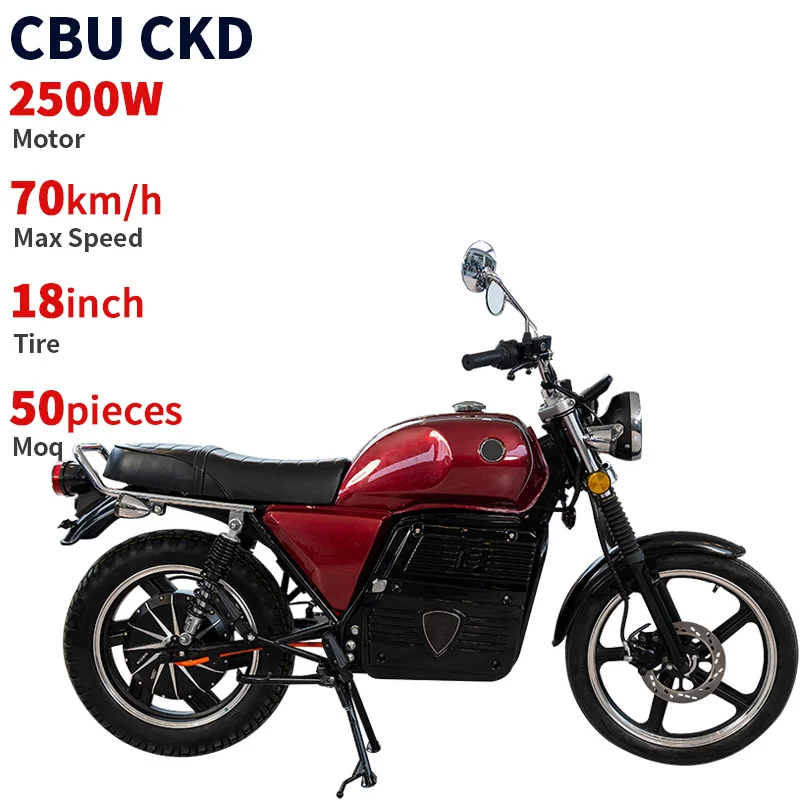 CKD SKD 18-дюймовый гоночный Электрический Чоппер мопед 2500 Вт 70 км/ч высокоскоростной мотоцикл
