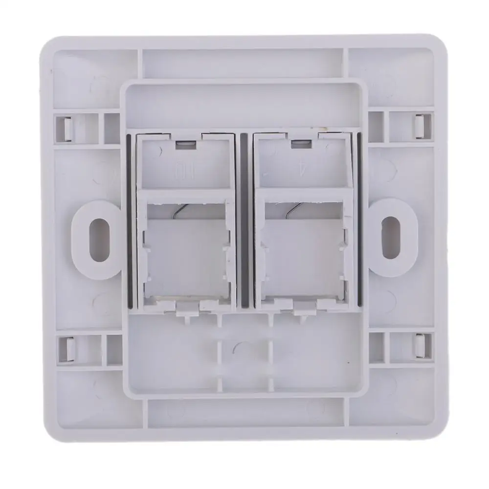 Glory Factory Wholesale Data Cable Connection 2 Ports Network Cable Keystone types faceplate rj45  modular jack face plate