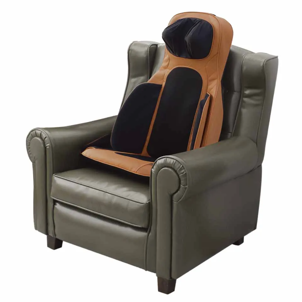 New Kneading Relax Shiatsu Infrared Roller Heating Full Back Body Vibration Massage Chair Cushion for Home Car Use