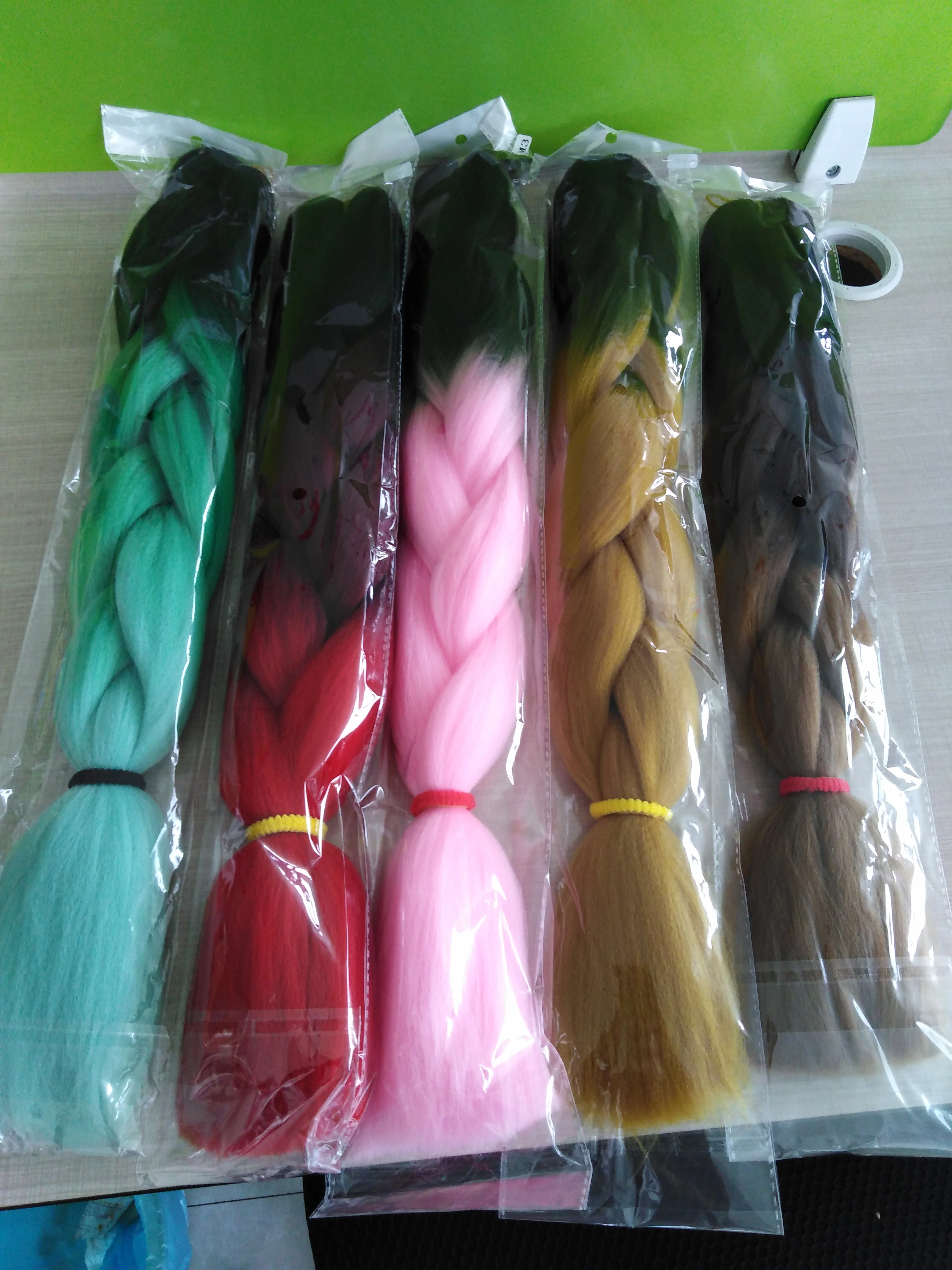 Wholesale Ombre Customized Braiding Hair Private Label For Black Women Synthetic Braiding Hair