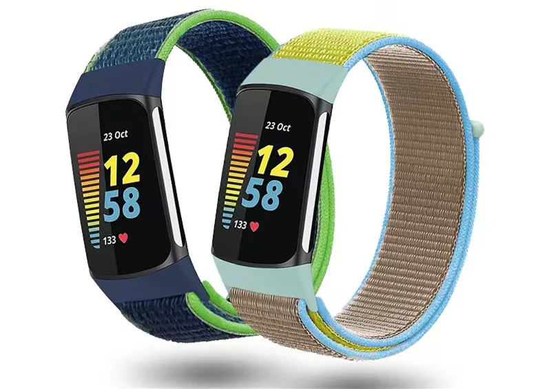 Nylon braided fitbit change 2 3 4 adjustable loop watch bands 14 colors Suitable for FITBIT LUXE smart nylon strap