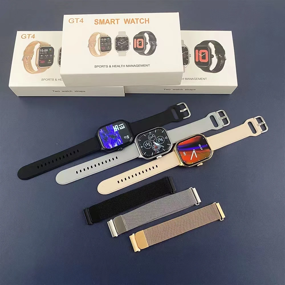 2023 NEW ARRIVAL gt4 smart watch model 3 Fitness Smart watch online Heart rate Heart Rate Smart Bracelet Sport Smart Watch
