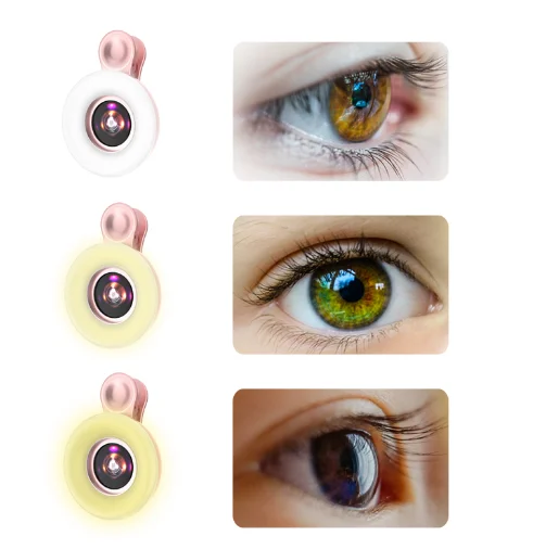 Hot Sale Mini Camera Lens Photo Kit Led Fill Light Artifact 3 Different Camera Lens