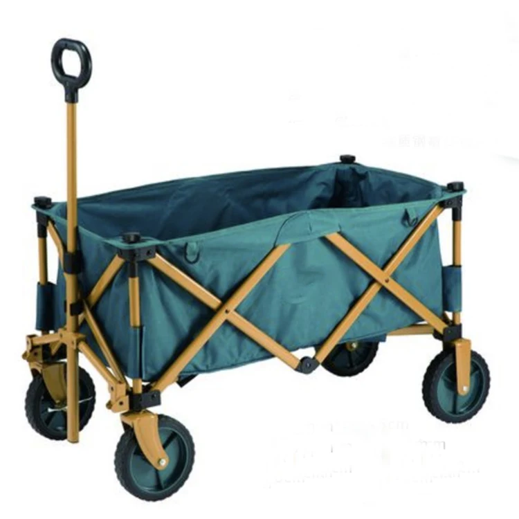 100KG Camping gear collapsible hand wagon heavy duty folding beach wagon  picnic portable garden cart