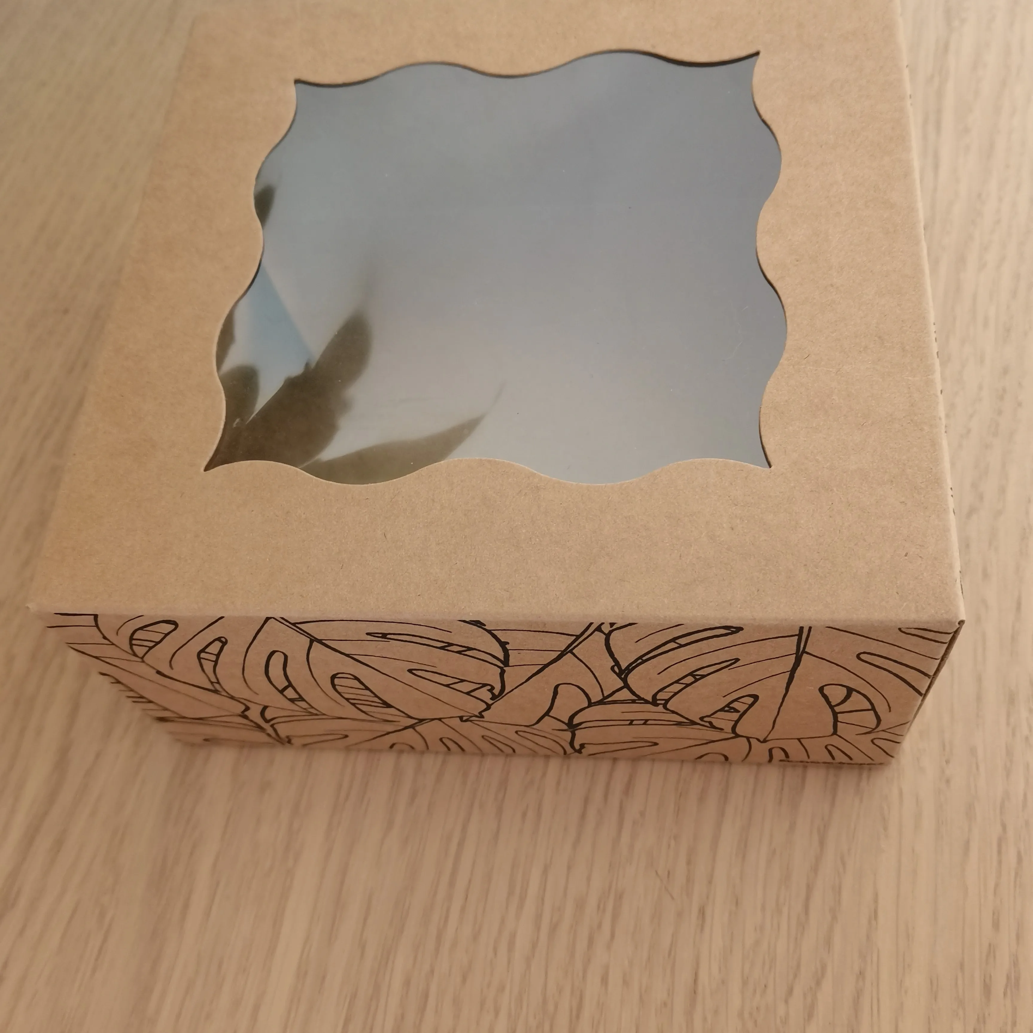 food grade Custom logo Bakery Box with Window Eco-Friendly Paper Board Cardboard Gift Packaging Boxes for Pastries Cookies Cakes