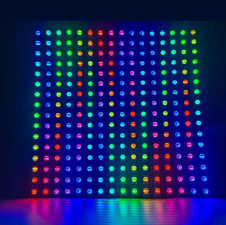 5V 5050 RGB Matrix led Pixel module light 8*8 16*16 8*32 Pixels WS2812B Digital Flexible Panel Individually Addressable