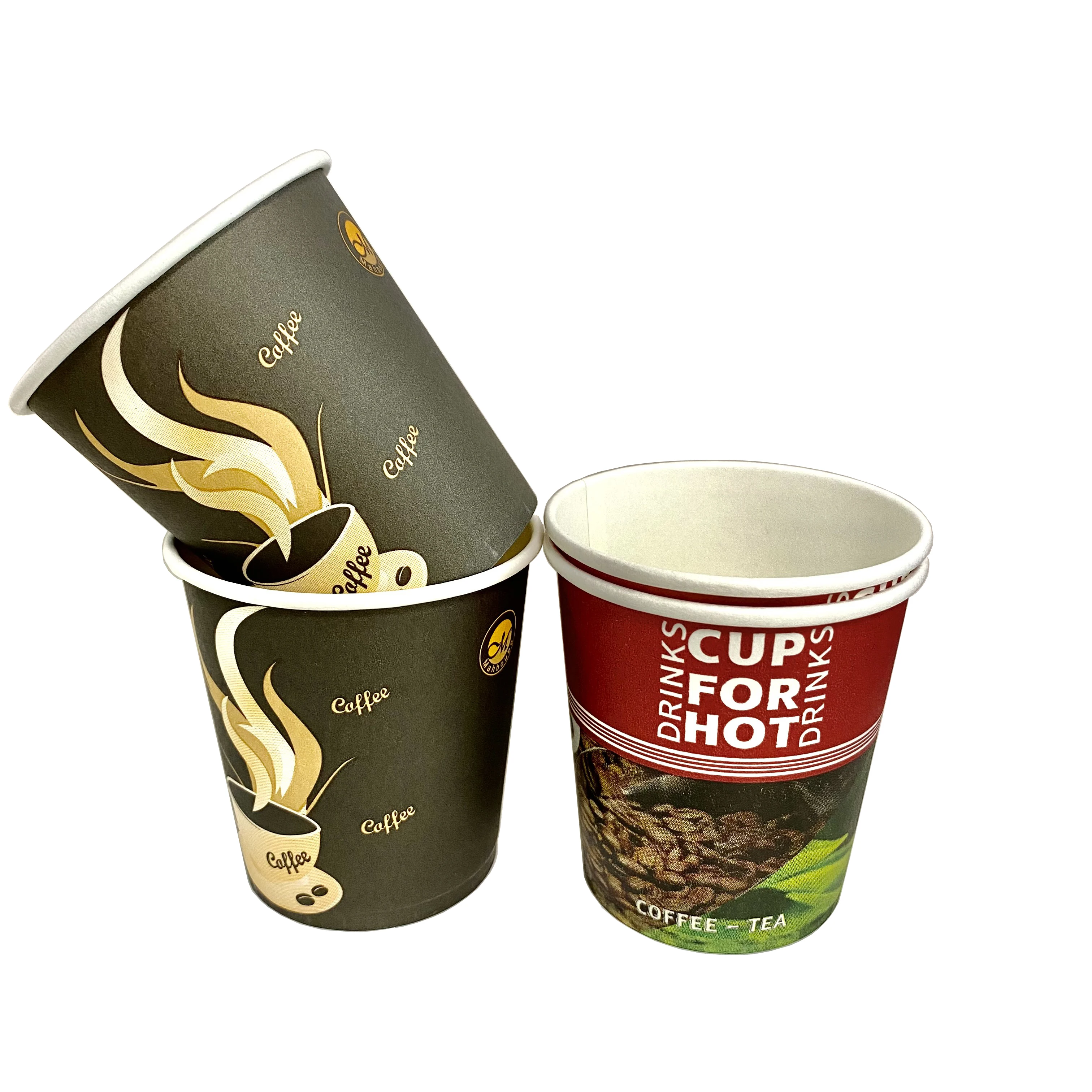 Eco friendly reusable takeaway tea cup paper manufacture disposable wholesale paper coffee cups