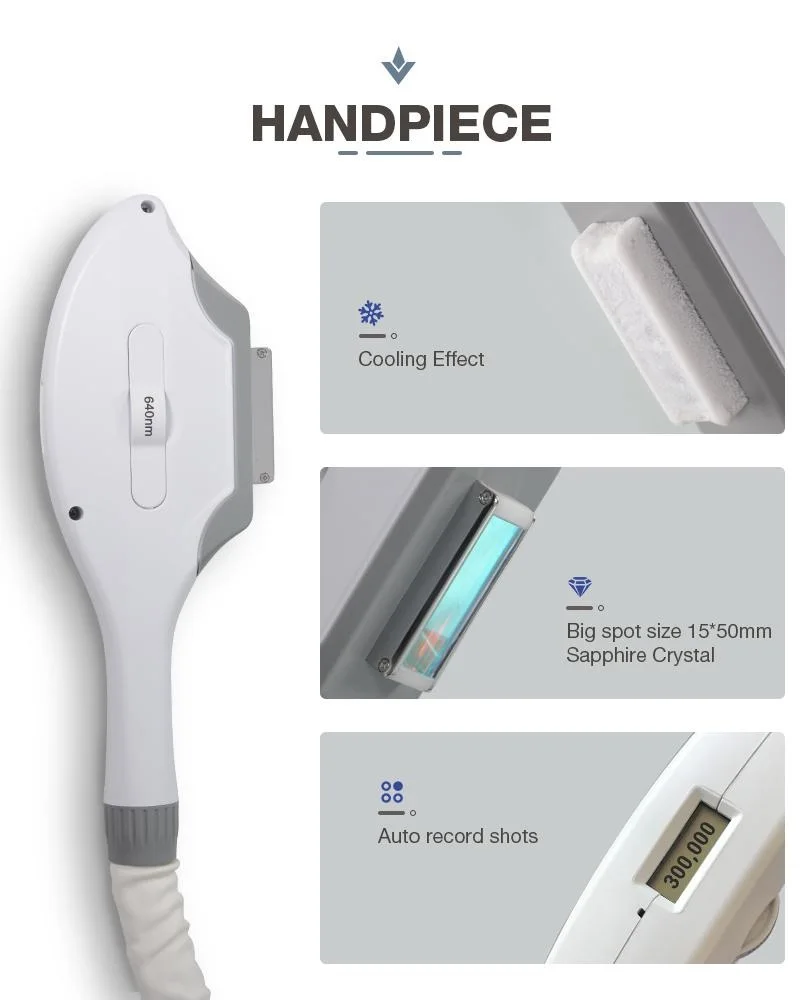 IPL handle spare parts IPL handles filters lamps laser opt hair removal IPL handpiece