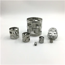 High Mechanical Absorption Tower Metal Pall Ring For Strength Petrochemical Industry