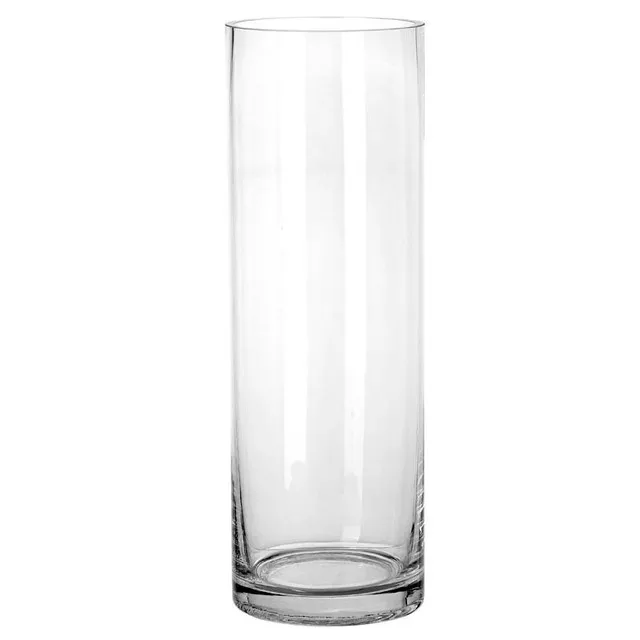 Fast delivery Classic Flower Bottle Glass Cylinder Vase For Home vases decor flower
