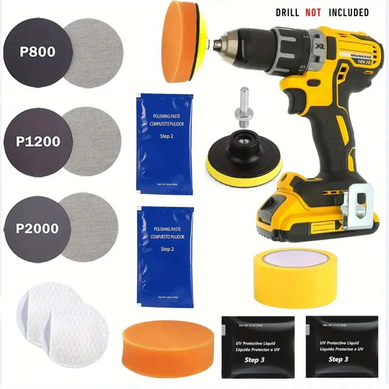 Easy Operation DIY Car Repair Headlight Restoration Cleaning Polishing Kit for Restore Care Sun Damaged Headlights