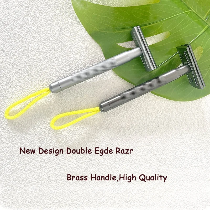 Custom Logo Safety Razor Eco Friendly Metal Straight Razor For Travel Personal Touch Razor