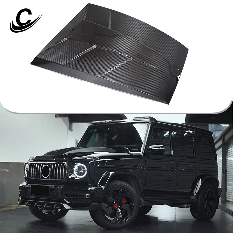 Carbon Fiber Hood High Quality Material Hoods G-class W464 Car Hood  For Mercedes Benz G63 G500 G55