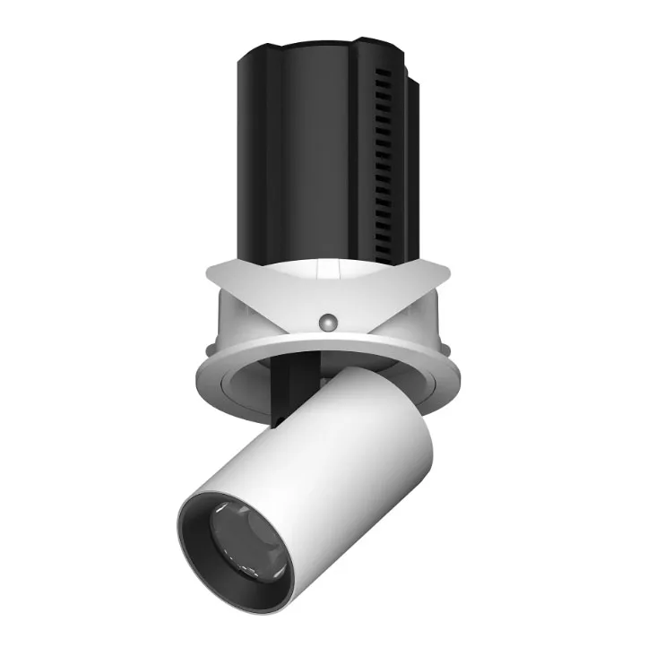 Modern Small Project 7W Adjustable Rotatable Spot COB Down Light 5W Anti Glare Trimless LED Downlight