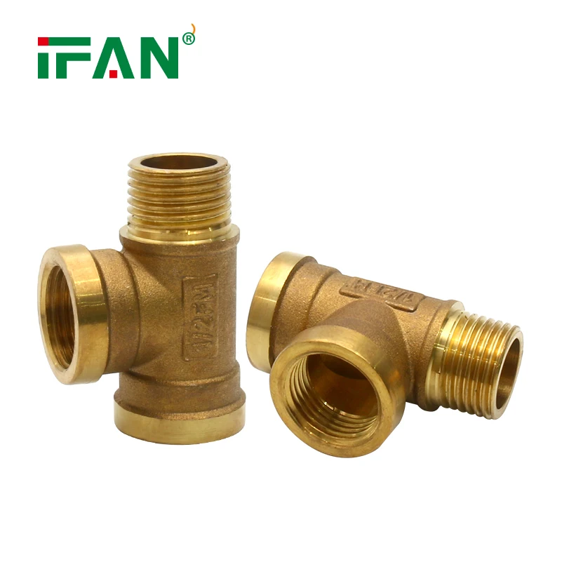 IFAN Factory Direct Sell Brass Tube Fitting 1/2 2 Inch Brass Plumbing Fittings Equal Elbow Socket Forged Brass Fittings