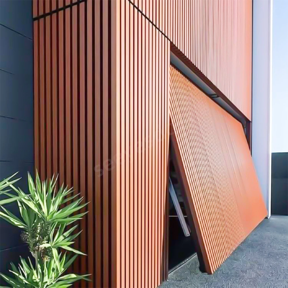 Seeyesdoor North American Double Steel Panel Sectional Industrial Garage Door With Glass Windows.