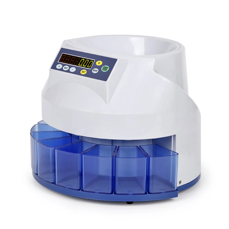 High accuracy custom logo LCD display fast speed coin counting money sorter bill counter