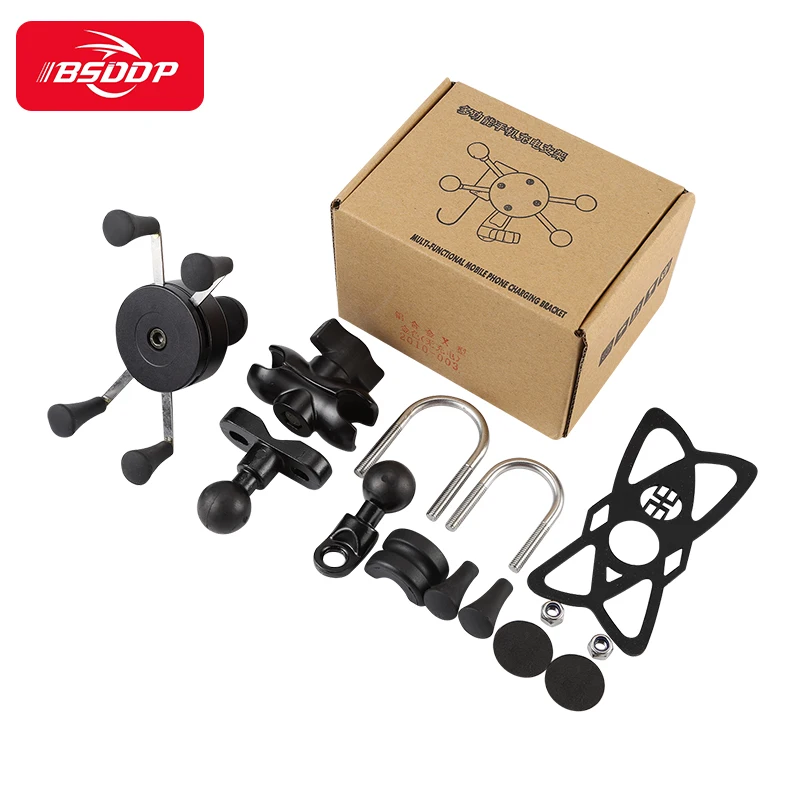 BSDDP X-B Phone Holder Bike Motorcycle Universal Bicycle Bike Mobile Cell Phone Mount Handlebar Socket Gps Stand