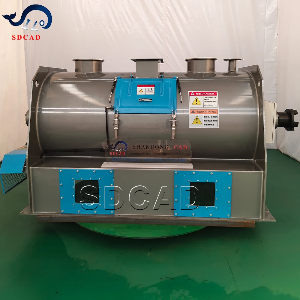 SDCAD plough coulter semi-stainless steel dry powder mortars insulation mortar Ribbon mixer