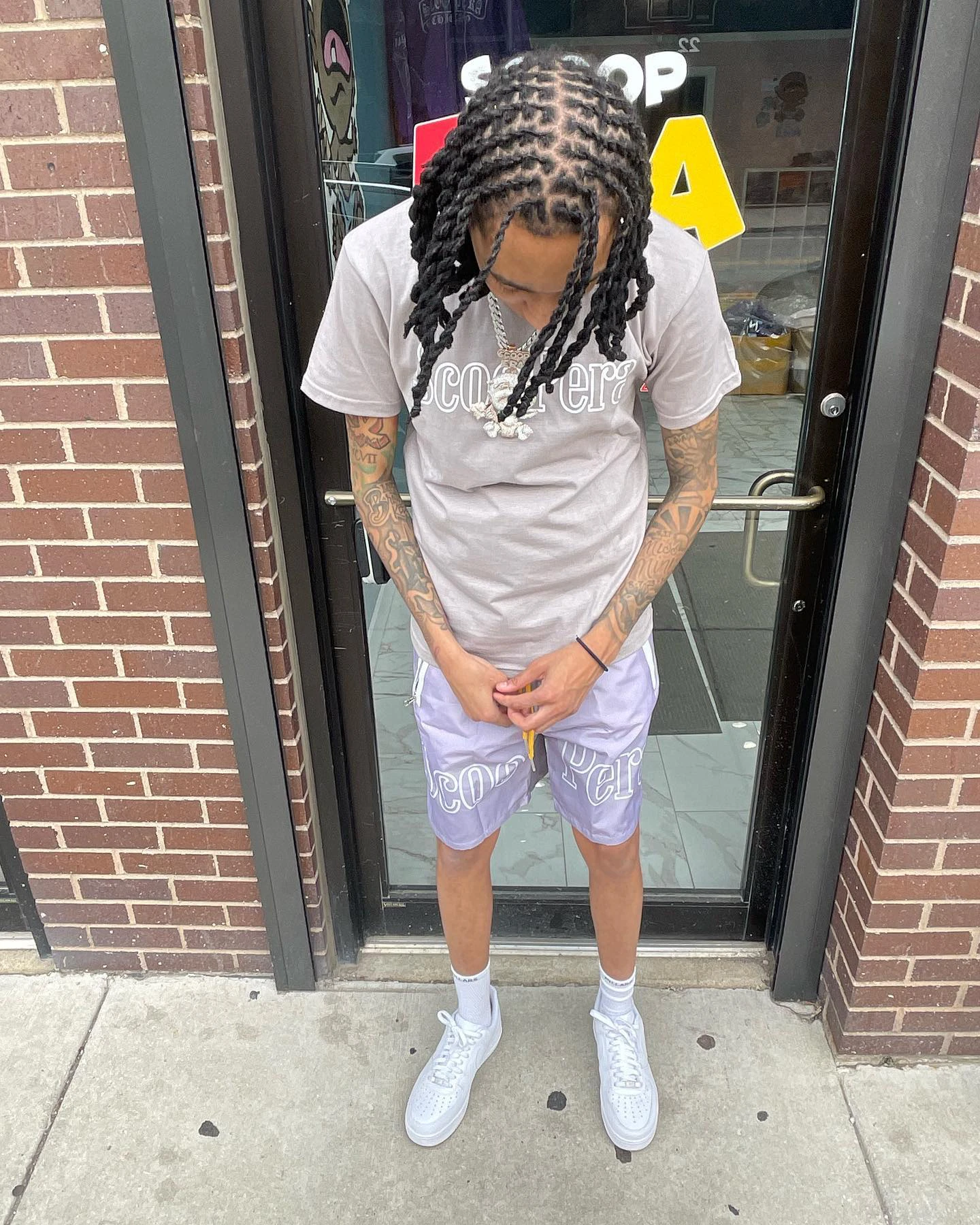 Custom Logo Cotton Printing T-shirts and Noly Polyester Shorts 2 Pcs Set Tracksuit Men Sweatsuit Suits for Men