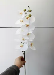 Indian Ceiling Hanging Gold Artificial Bunches Paper Tulip Carnation Wisteria Dried Flowers With Pot