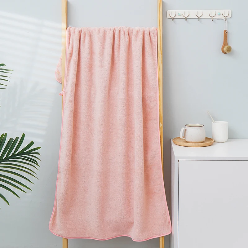 factory supply coral fleece bath towel microfiber home big soft towel spa