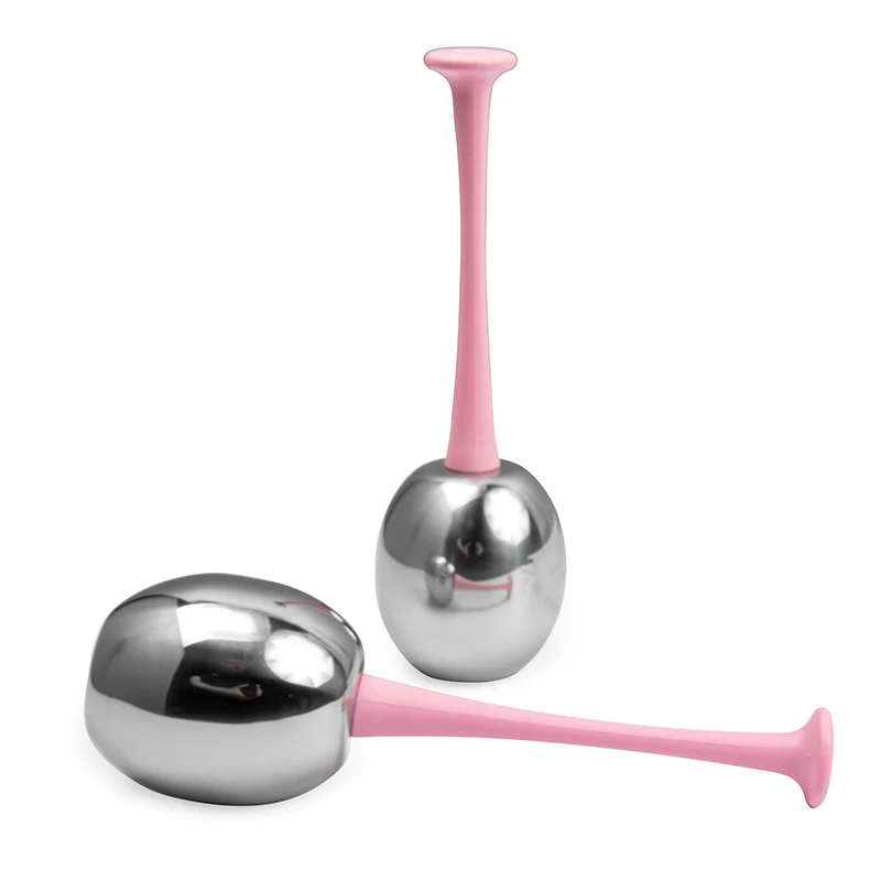 SODOLUX Private Logo cryo rose gold skin care massage stainless steel beauty roller Ice Globes facial massager