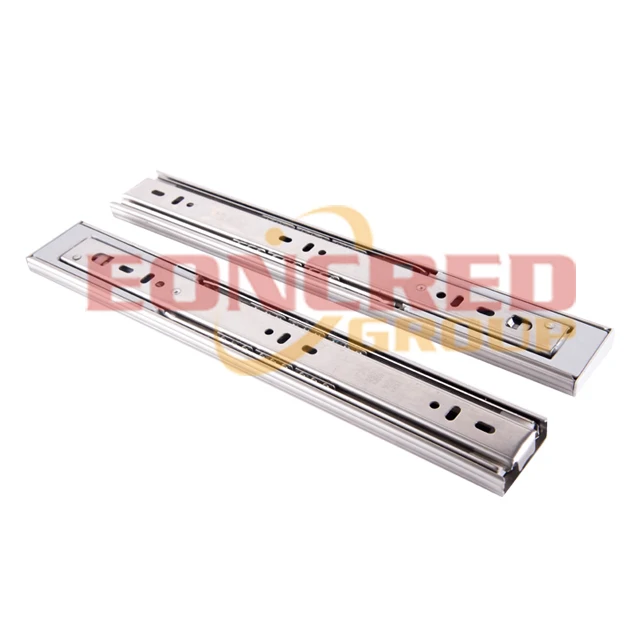 EONCRED Furniture hardware full extension ball bearing rail telescopic slide channel for drawer