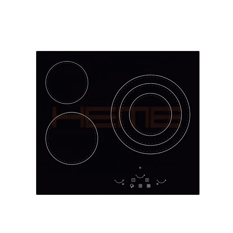Electrical Appliances 3 Cooking Plate Glass Panel Ceramic Cooktop Stove With CE CB