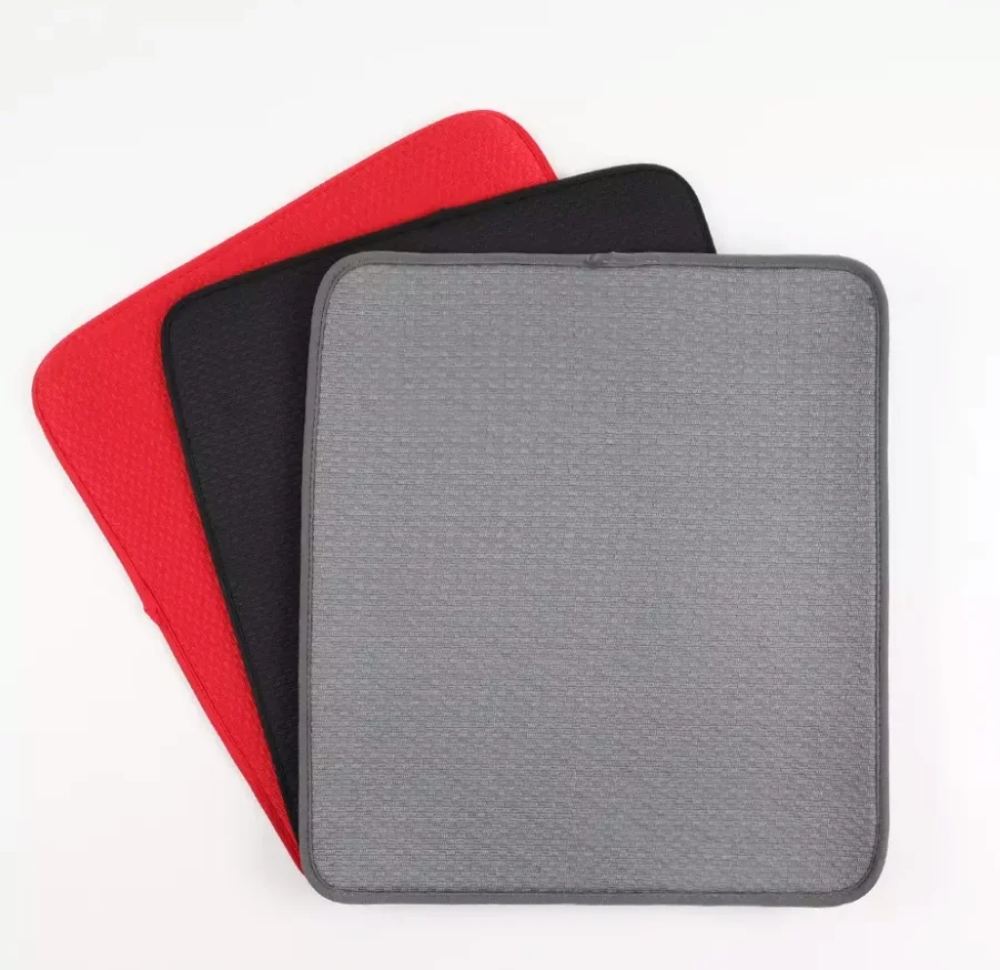 Microfiber drying mat for kitchen absorbent dish drying mat wholesale