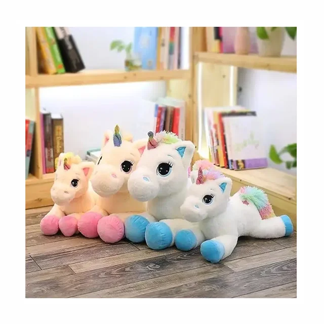 Custom High Quality 40cm Unicorn Stuffed Animal Plush Unicorn Toy Promotional Wholesale Unicorn Animal Plush Toys