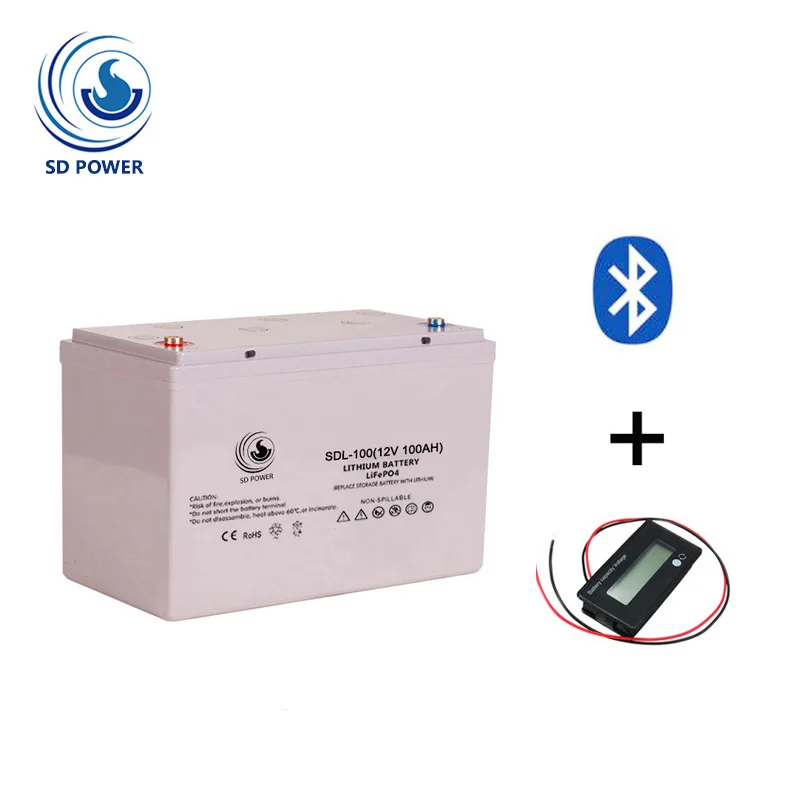 
china manufacture oem odm long life 12v 100ah lithium iron phosphate battery pack for solar system 
