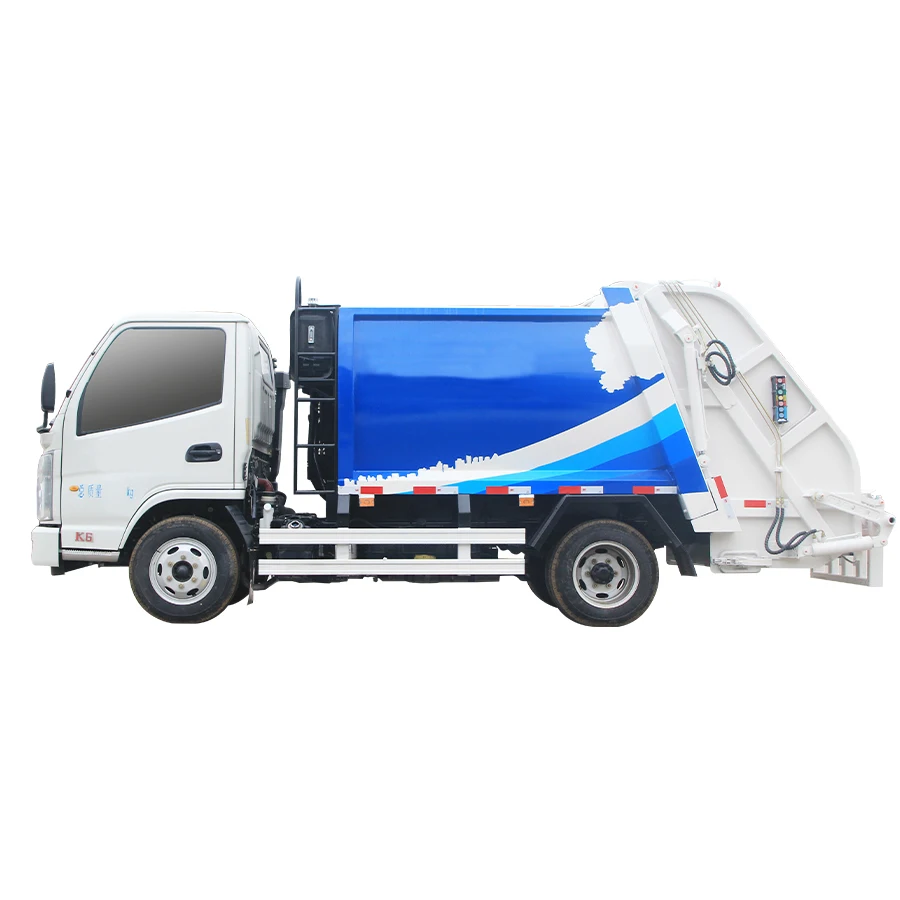 Китай dongfeng 4*2 компримированный мусоровоз 115HP 6cbm санитарный завод