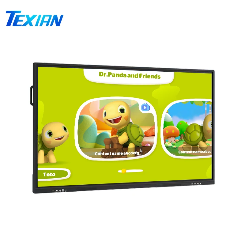 65 inch front interface digital whiteboard smart tv 4K hd display prices of teaching meeting interactive whiteboard