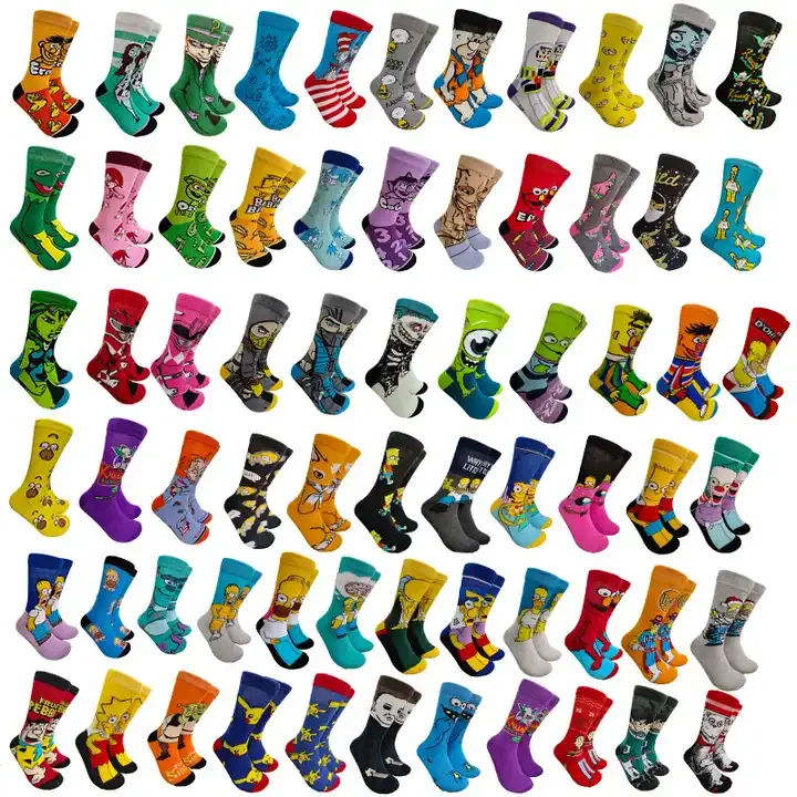 Mens Comfort Revolution Quick Dry Colorful Embroidery Medium Tube Socks with OEM Logo mens socks