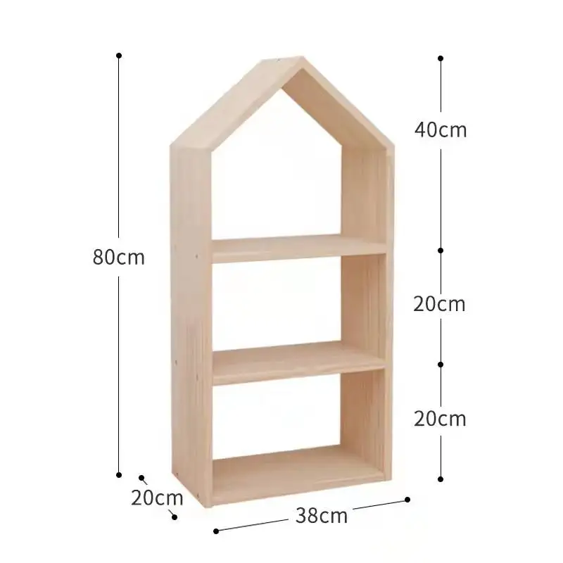 Factory Wholesale Kindergarten Furniture Wood Child Rack Kid Toy Cabinet Storage