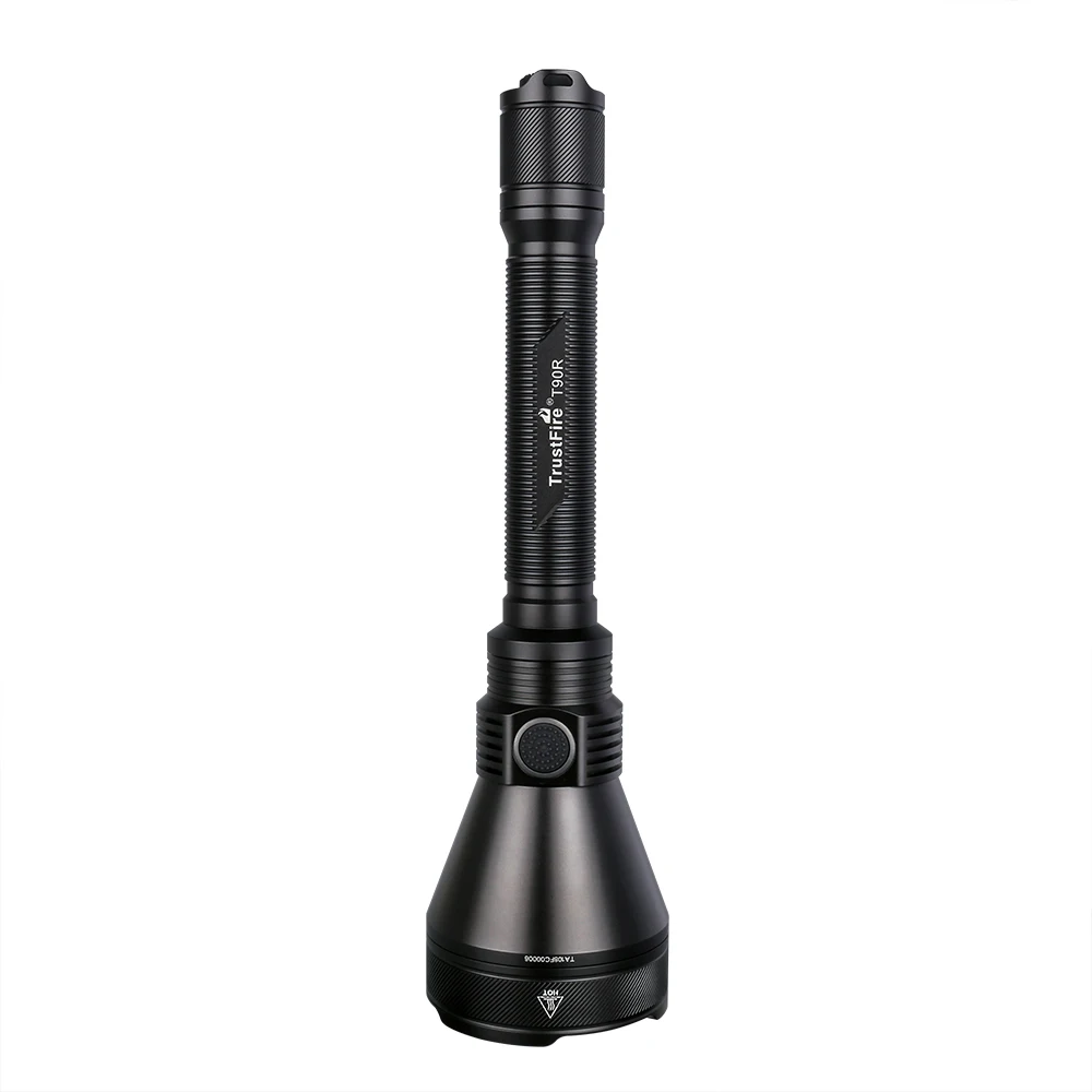 T90R 1.6km Long Range Hand Torch Light Strong Aluminums Type-C USB Charging 21700 Rechargeable Powerful Hunting Flashlight