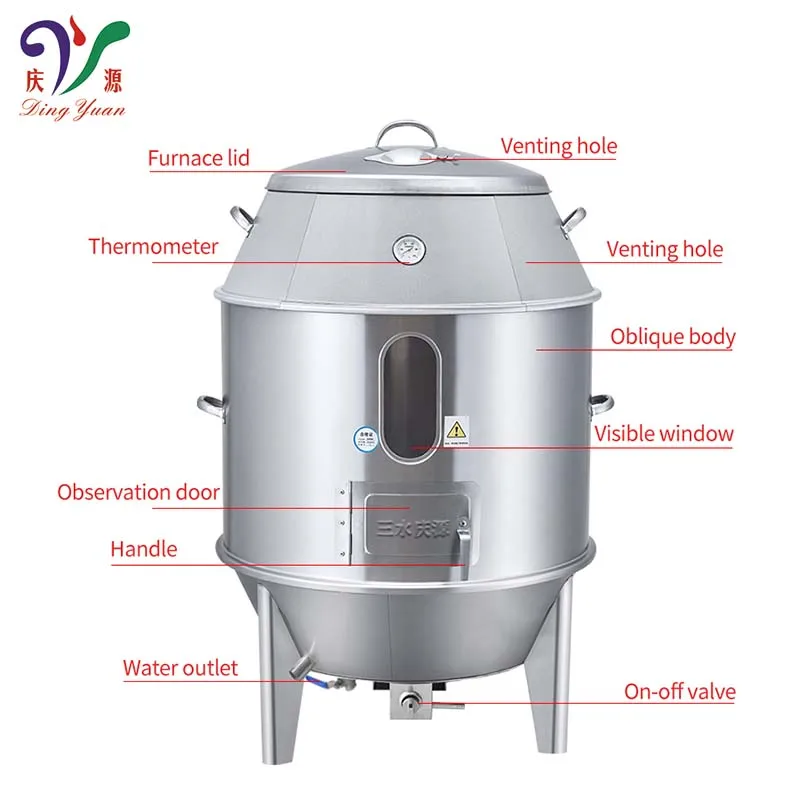 Chinese-Style Stainless Steel Commercial LPG  Roast Chicken Oven Machine
