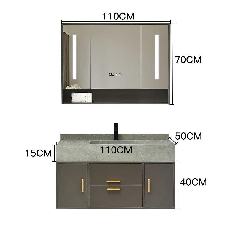 Factory Direct Sales Bathroom Vanity Cabinets Furniture Wall Bathroom Cabinet Bathroom Sink With Cabinet Modern