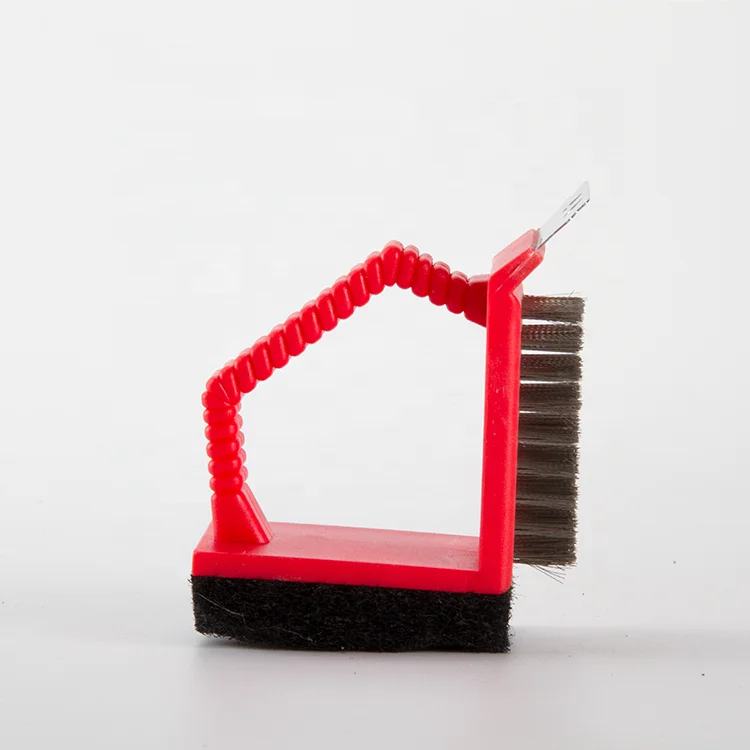 3 in 1 Durable Eco-friendly Barbecue BBQ Grill Cleaning Brush With Steel Wire Sponge Shovel for grilling