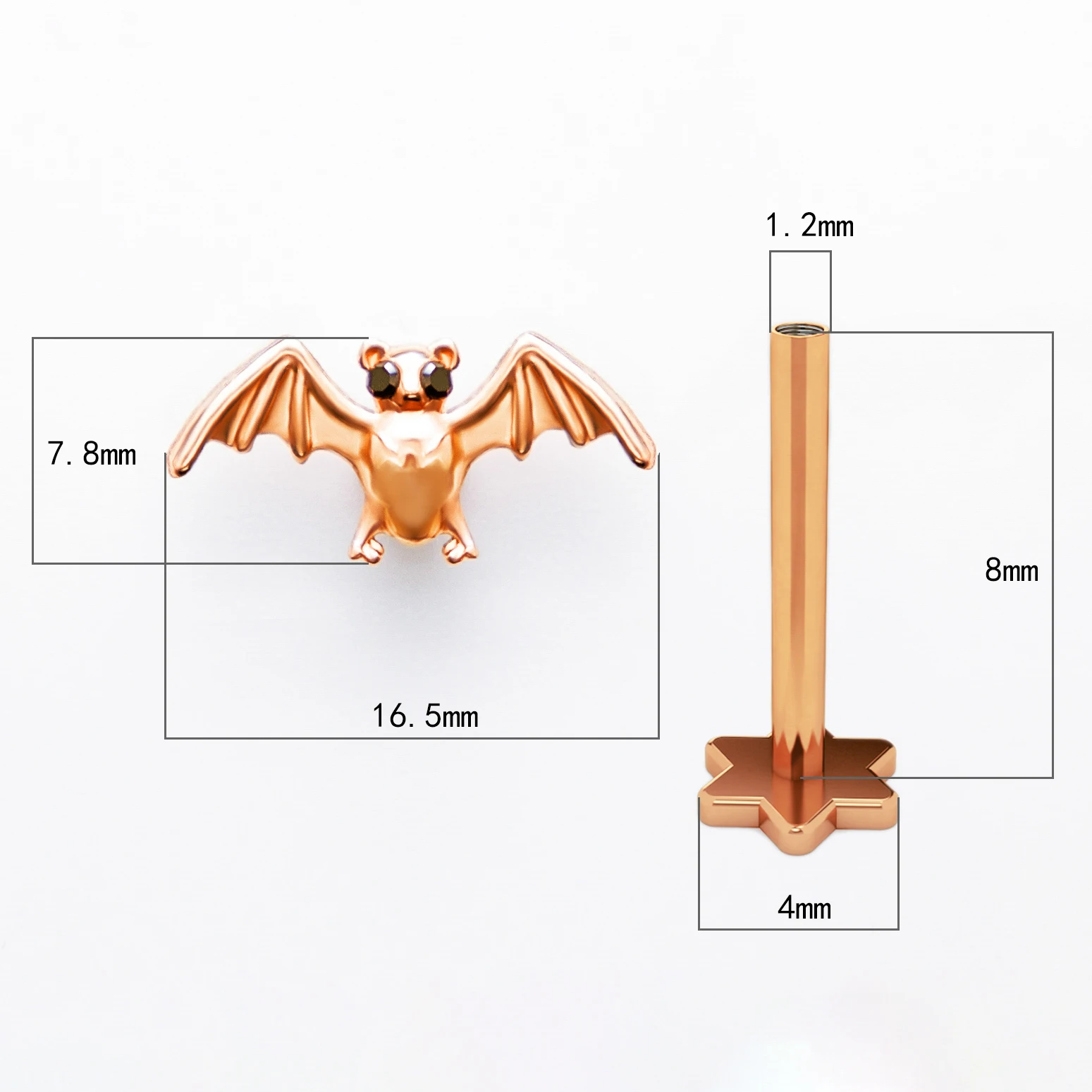 10 шт./компл. мелких животных Gecko квадратном каблуке с украшением в виде кристаллов козелка уха зажимы из нержавеющей стали для пирсинга-Daith серьги спирали кольцо пирсинга губ серьги-гвоздики