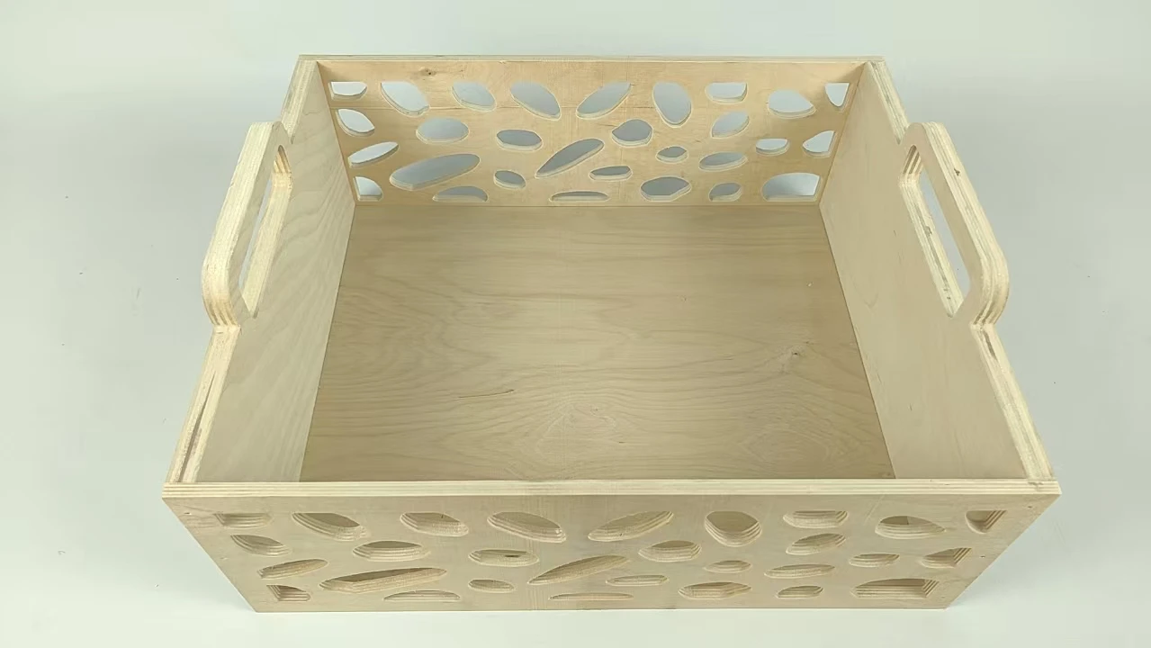 Wooden Box Home Decor Carving Folk Art Style Handmade Model  Pattern Crafts Pine MDF Gift Box