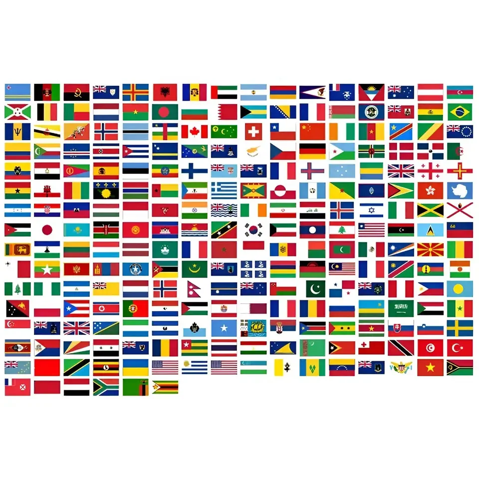 Eco Friendly International World Bunting Flags All Country Flag