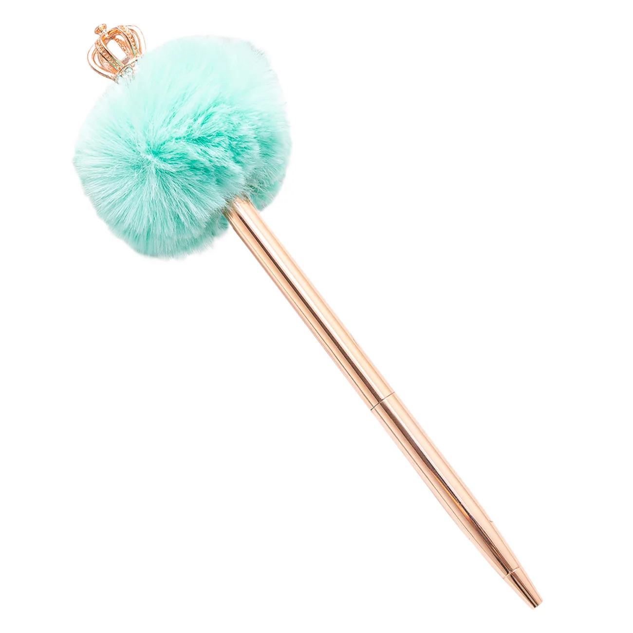 Pompom Ballpoint Cute Fluffy Pastel Girls Christmas Gift Pen Multi color Fancy  for Wedding School Office Christmas