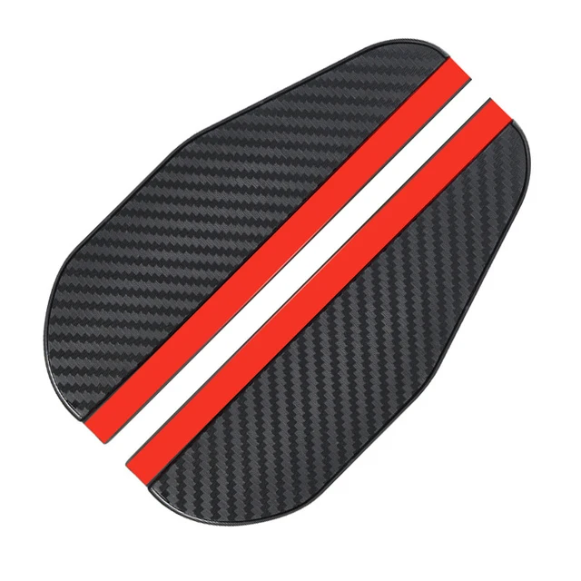 Car Rearview Mirror Rain Eyebrow Carbon Fiber Sun Visor Shade Cover Universal Auto Rear View Mirror Rainy Shield Guard