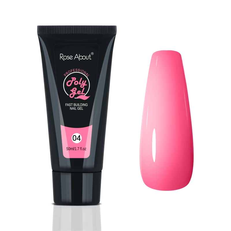 Wholesale Factory Price High Quality 50ml UV Poly Gel For Nails OEM/ODM Free Sample Long Lasting Gel