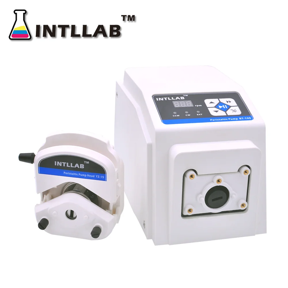 INTLLAB YZ15 110~230V Peristaltic Pump in Laboratory with High Floe Rate 100ml/min