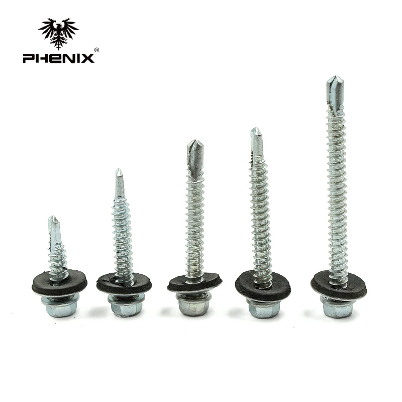 Self-Drilling Screws Washer Hex Head Self Drilling Roofing Screw Galvanized Self Drilling Screws